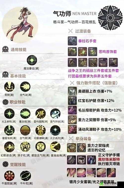 DNF手游韩服气功师职业附魔选择指南：专家解读顶级附魔推荐助你战力飙升